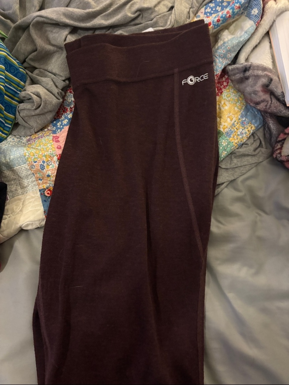 Carhartt F-Force Leggings in Dark Brown